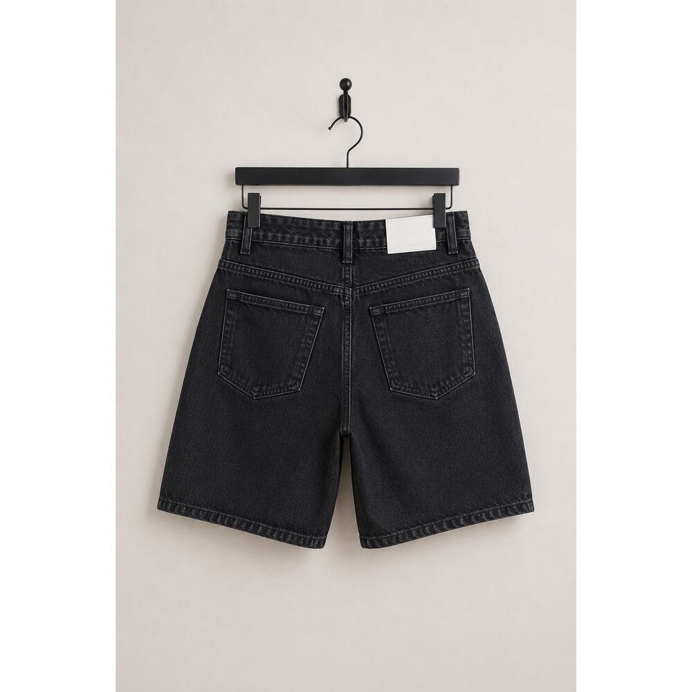 HALFBOY Black Denim Relaxed Bermuda Shorts Size 32 NWT - Picture 5 of 10
